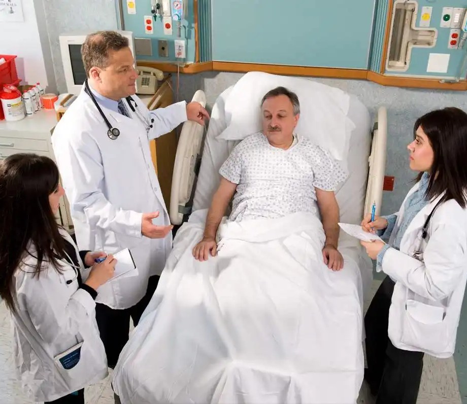 Medical Room with Patient and Doctors