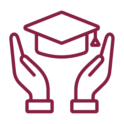 Supportive learning icon