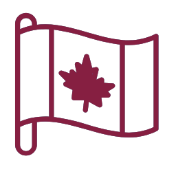 Red Canadian flag