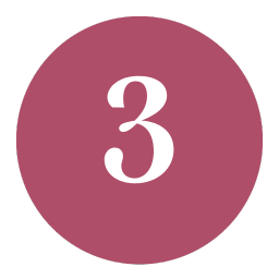 Red number 3 in circle