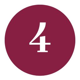 Red number 4 in circle