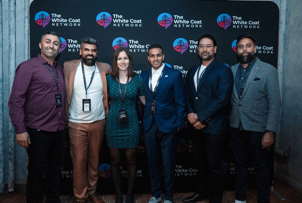 Doctors at the White Coat Network Podcast launch event.